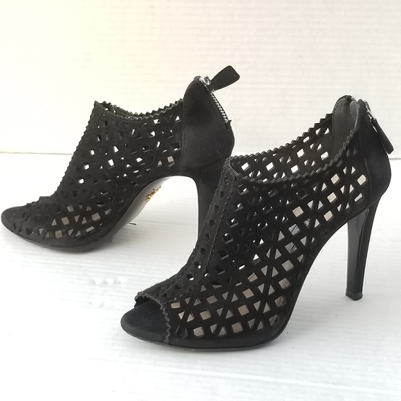 Prada cutout Black booties heels - Picture 9 of 16